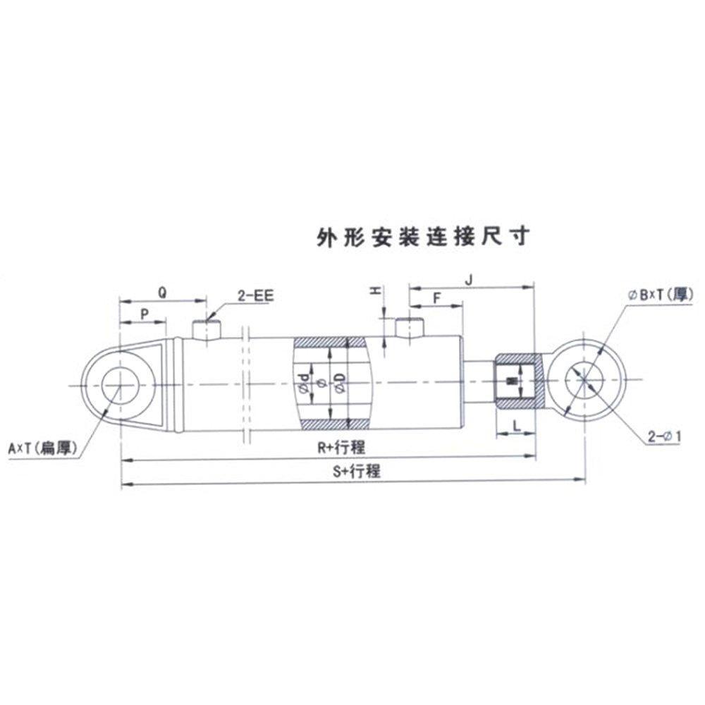 HC-DG系列車(chē)輛用單級(jí)液壓油缸